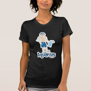 Aquarius Cute Water Bearer Sign Cartoon T-Shirt