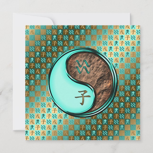 Aquarius & Earth Rat Card (Front)