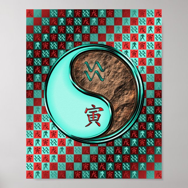 Aquarius & Earth Tiger Poster (Front)