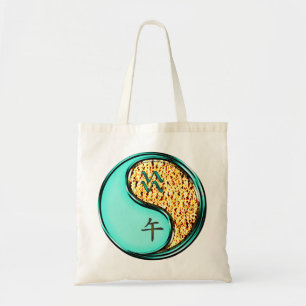 Aquarius & Fire Horse Tote Bag