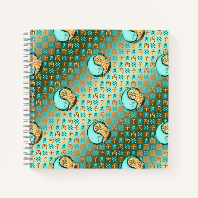 Aquarius & Fire Rat Notebook (Front)