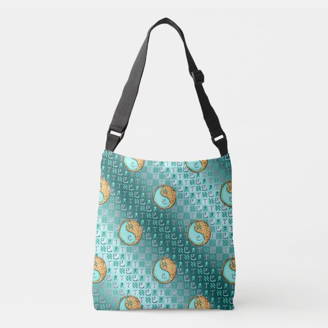 Aquarius & Fire Snake Crossbody Bag (Front)