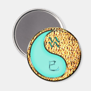Aquarius & Fire Snake Magnet