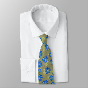 Aquarius Floral Vintage Two-sided Tie