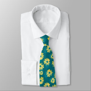 Aquarius Floral Vintage Two-sided Tie