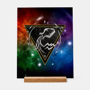 Aquarius Galaxy Zodiac Acrylic Sign
