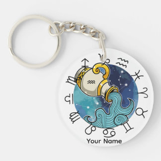 Aquarius & Gemini Acrylic Keychain