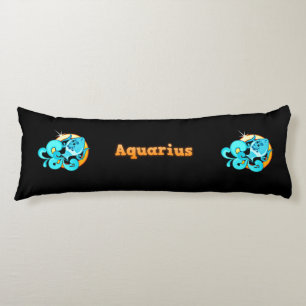Aquarius illustration body pillow