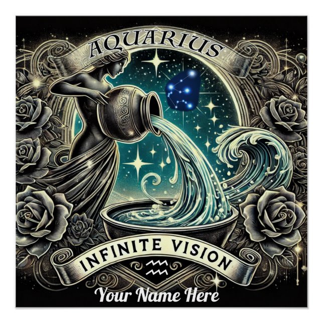 Aquarius “Infinite Vision” Glossy Poster (Front)