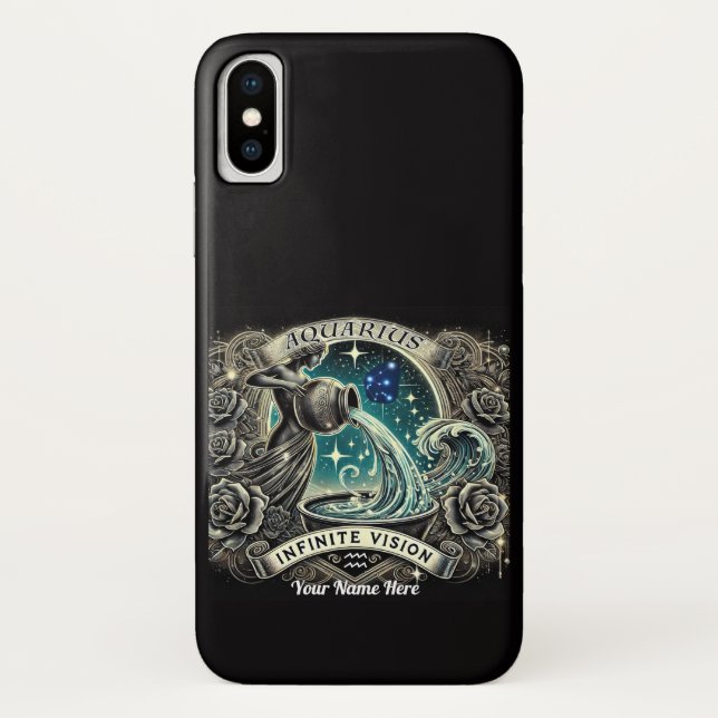 Aquarius “Infinite Vision” iPhone Case  (Back)