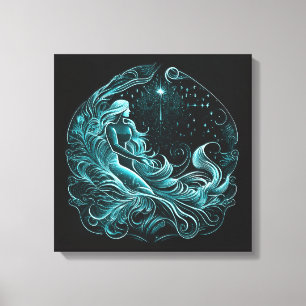 Aquarius—Jan 20-Feb 18  Canvas Print