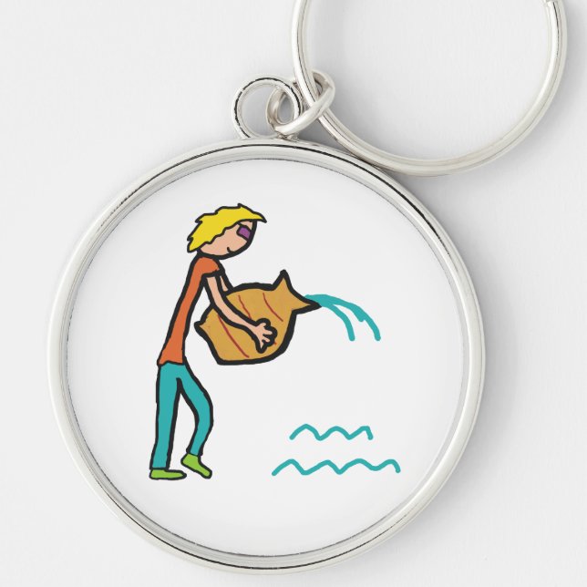 Aquarius Keychain (Front)