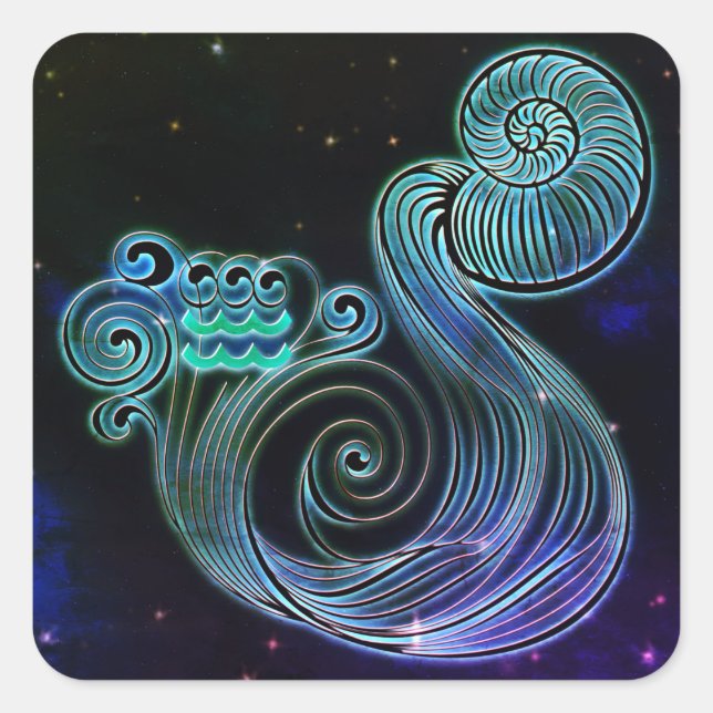 aquarius le porte-eau stickers zodiac (Devant)