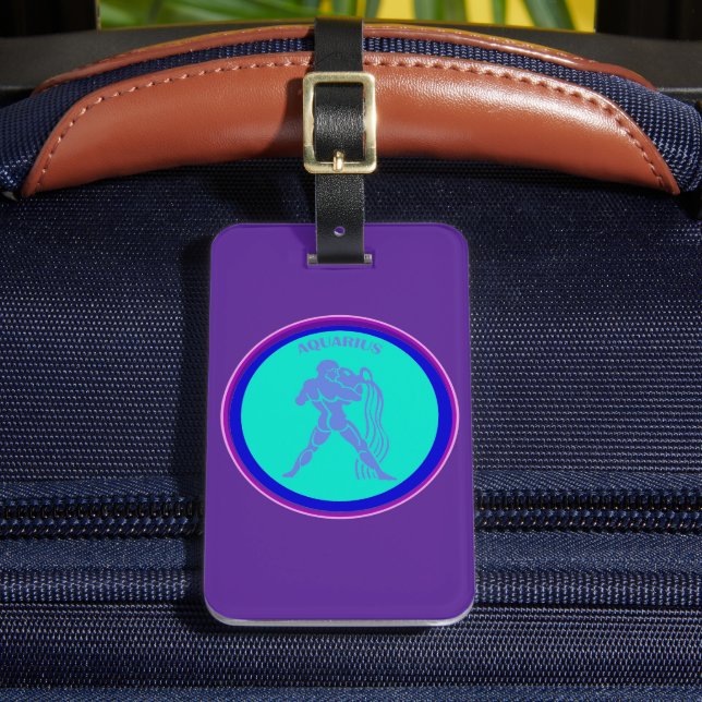 Aquarius Luggage Tag (Front Insitu 2)