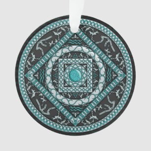 Aquarius Mandala Acrylic Ornament
