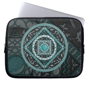 Aquarius Mandala Laptop Case