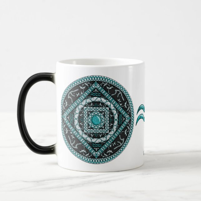 Aquarius Mandala Mug (Left)