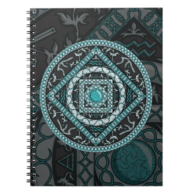 Aquarius Mandala Notebook (Front)