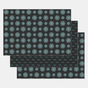Aquarius Mandala Wrapping Paper Set