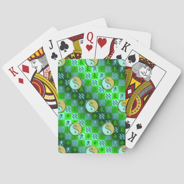 Aquarius & Metal Goat Playing Cards (Back)