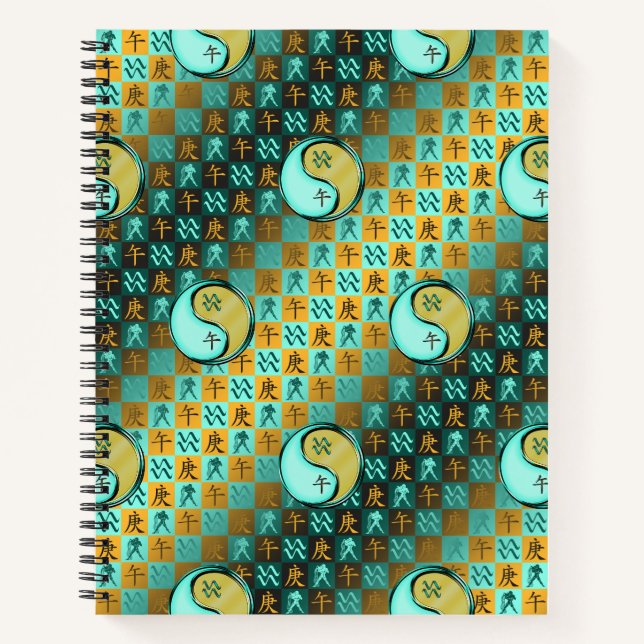 Aquarius & Metal Horse Notebook (Front)