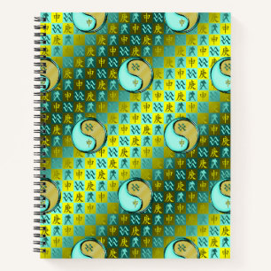 Aquarius & Metal Monkey Notebook