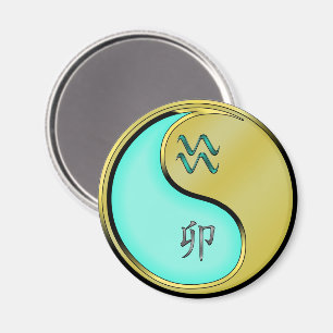 Aquarius & Metal Rabbit Magnet