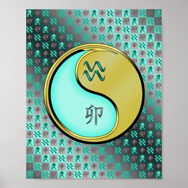 Aquarius & Metal Rabbit Poster (Front)