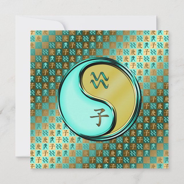 Aquarius & Metal Rat Card (Front)