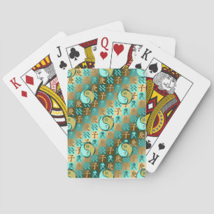 Aquarius & Metal Rat Playing Cards
