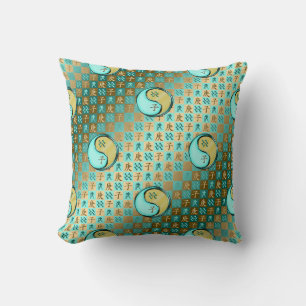 Aquarius & Metal Rat Throw Pillow