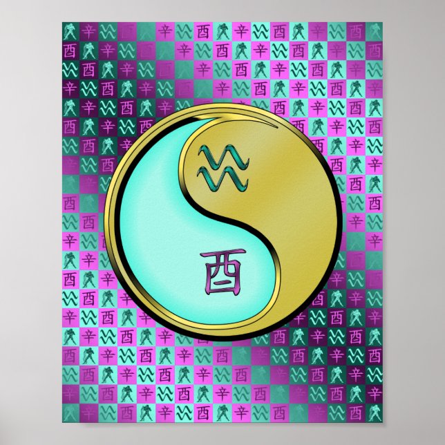 Aquarius & Metal Rooster Poster (Front)