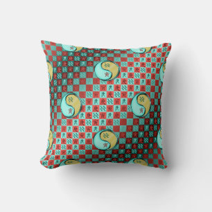 Aquarius & Metal Tiger Throw Pillow