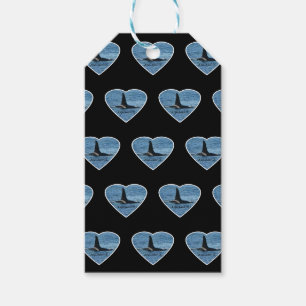 Aquarius Orca Killer Whale Black Gift Tags