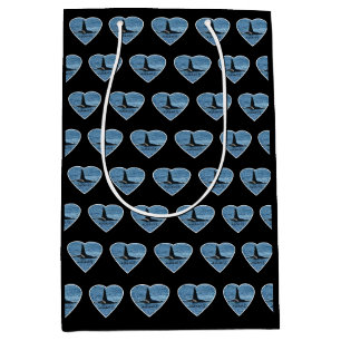 Aquarius Orca Killer Whale Black Medium Gift Bag