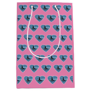 Aquarius Orca Killer Whale Pink Medium Gift Bag
