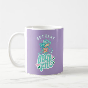 Aquarius Personalized Retro Birthday Gift Coffee Mug