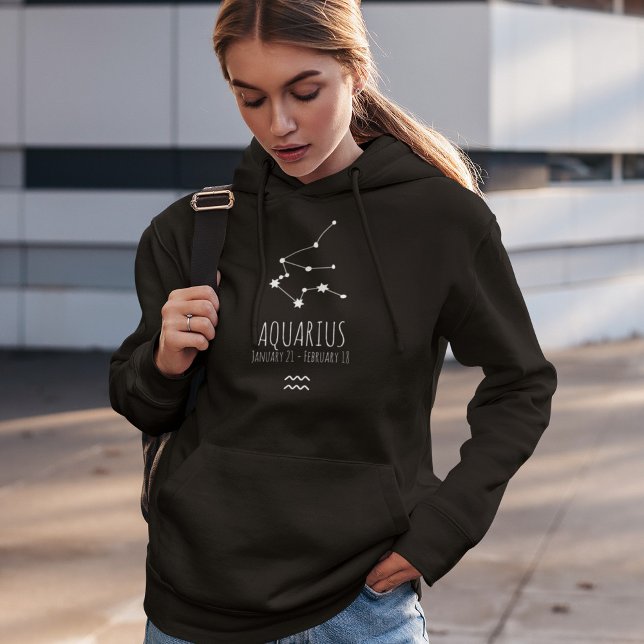 Aquarius | Personalized Zodiac Constellation Hoodie (Creator Uploaded)