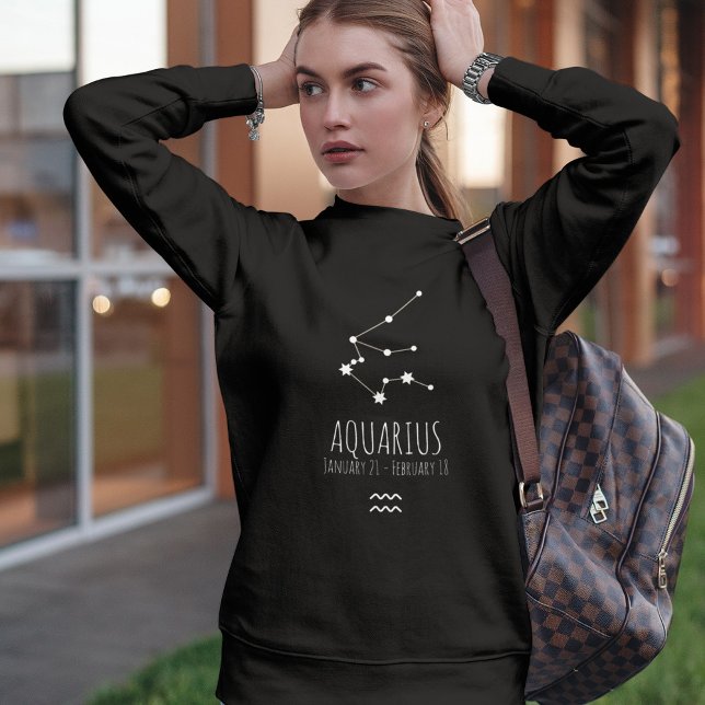 Aquarius | Personalized Zodiac Constellation Sweatshirt (Creator Uploaded)