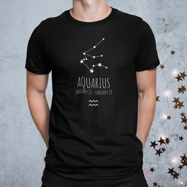 Aquarius | Personalized Zodiac Constellation T-Shirt (Creator Uploaded)