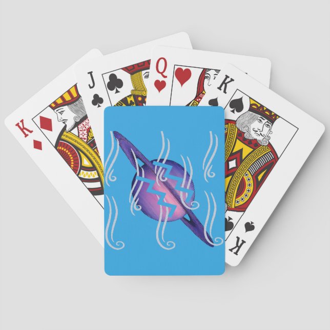 Aquarius  playing cards (Back)