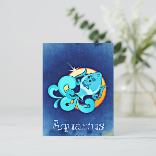 Aquarius Postcard (Standing Front)