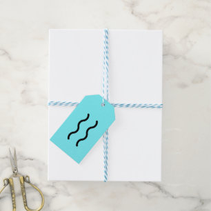 Aquarius Postcard Gift Tags