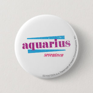 Aquarius Purple 2 Inch Round Button