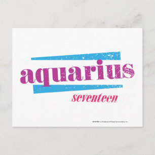 Aquarius Purple Postcard