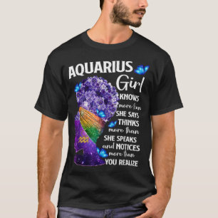 Aquarius Queen Sweet As Candy Birthday Gift For Bl T-Shirt