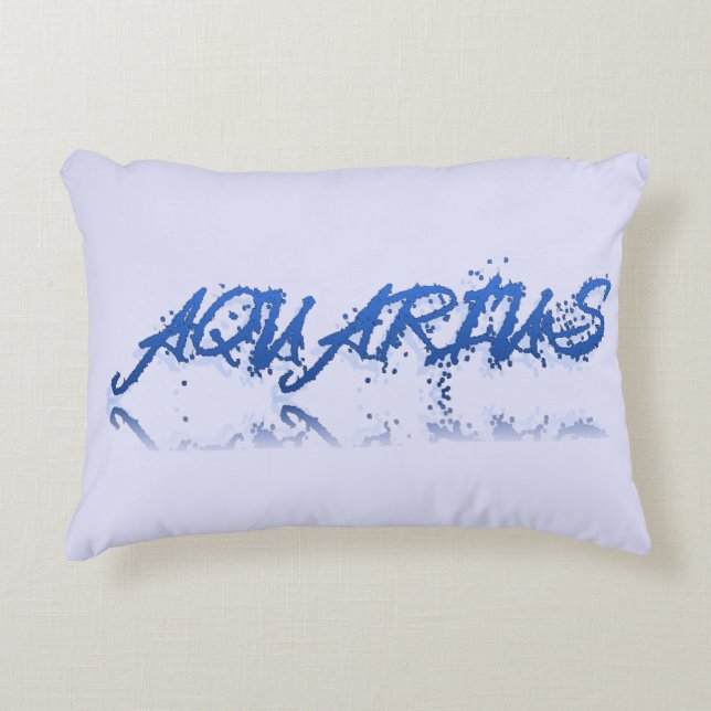Aquarius Reflection Accent Pillow (Front)
