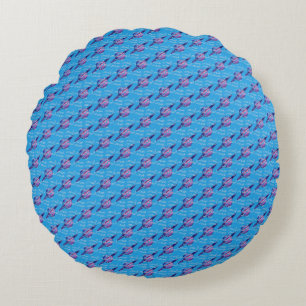 Aquarius Round Pillow