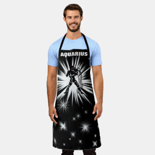 Aquarius sign apron