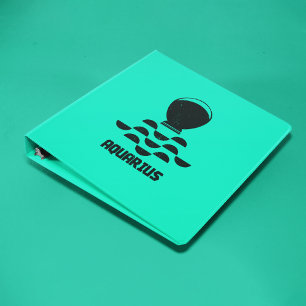 Aquarius Sign Binder